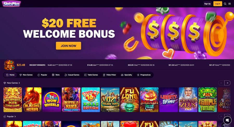 Slots Plus Casino — desktop
