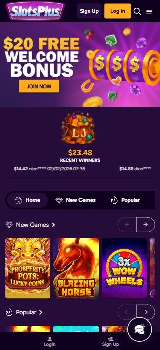 Slots Plus Casino — mobile